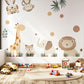Safari Animal Wall Stickers Nursery Decor Jungle Nursery Wall Decals Neutral Nursery Decor Kids Bedroom Playroom Wall Art