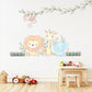 Safari Nursery Wall Stickers Jungle Animal Wall Decals Lion Giraffe Elephant Monkey Nursery Decor Neutral Baby Room Wall Art