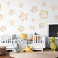 Flower Wall Stickers Neutral Nursery Decor Daisy Wall Decals Floral Nursery Wall Art Kids Bedroom Flower Bedroom Decor