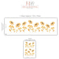 Sunflower Wall Stickers Floral Nursery Decor Yellow Flower Wall Decals Wildflower Bedroom Decor Peel And Stick Wall Art
