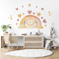 Lion Wall Decals Neutral Nursery Decor Lion Nursery Wall Stickers Safari Nursery Rainbow Wall Decals Peel and Stick Baby Room Decor