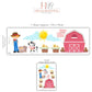 Farm Animal Wall Decals Nursery Wall Stickers Farmyard Animal Decals Barn Wall Decals Peel and Stick Nursery Decor Baby Room