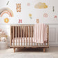 Teddy Bear Wall Decals Nursery Wall Stickers Bear Nursery Decor Neutral Nursery Decor Rainbow Wall Decals Peel and Stick