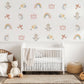 Unicorn Wall Decals Girls Bedroom Decor Unicorn Nursery Wall Stickers Rainbow Nursery Decor Baby Girl Room Decals