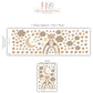 Teddy Bear Wall Decals Neutral Nursery Decor Bear Wall Stickers Beige Nursery Wall Art Moon Stars Baby Boy Room Decor