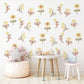 Boho Floral Wall Decals Nursery Flowers Peel and Stick Wall Stickers Baby Girl Bedroom Playroom Daisy Flower Wall Decor