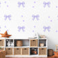 Purple Bow Wall Decals Nursery Peel and Stick Wall Stickers Lavender Baby Girl Bedroom Decor Boho Removable Wall Decor