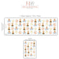 Princess Nursery Wall Decals Teddy Bear Wall Stickers Baby Girl Nursery Decor Cute Animal Wall Decals Neutral Nursery