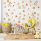Unicorn Wall Decals Neutral Nursery Decor Floral Wall Stickers Boho Nursery Decor Peel and Stick Baby Girl Room Decor