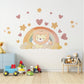 Lion Wall Decals Neutral Nursery Decor Lion Nursery Wall Stickers Safari Nursery Rainbow Wall Decals Peel and Stick Baby Room Decor