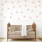 Pink Flower Wall Decals Nursery Wall Stickers Daisy Wall Decals Baby Girl Nursery Decor Peel and Stick Floral Wall Stickers