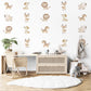 Safari Animal Wall Decals Nursery Wall Stickers Jungle Animal Decals Baby Safari Nursery Decor Peel and Stick Wall Stickers