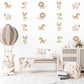 Safari Animal Wall Decals Nursery Wall Stickers Jungle Animal Decals Baby Safari Nursery Decor Peel and Stick Wall Stickers