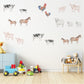 Farm Animal Wall Decals Nursery Wall Stickers Farmyard Animals Peel and Stick Wall Decals Cow Pig Horse Sheep Nursery Decor