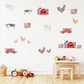 Farm Animal Wall Decals Farm Nursery Wall Stickers Barn Tractor Cow Pig Chicken Peel and Stick Nursery Decor Baby Room