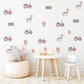 Farm Tractor Wall Decals Farm Nursery Wall Stickers Tractor Cow Fence Floral Peel and Stick Baby Boy Nursery Decor