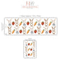 Storybook Bunny Wall Stickers, Strawberry & Carrot Nursery Decor, Baby Girl Bedroom Wall Decals, Peel and Stick Woodland Art