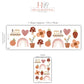 Boho Nursery Wall Decals Rainbow Train Strawberry Flower Peel and Stick Wall Stickers Baby Girl Bedroom Playroom Decor