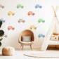Car Wall Stickers, Vintage Car Nursery Decor, Baby Boy Bedroom Wall Decals, Peel and Stick Kids Room Wall Art