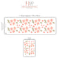 Blush Flower Wall Stickers, Coral Floral Nursery Decor, Polka Dot Wall Decals, Peel and Stick Girl Room Wall Art