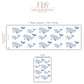 Whale Wall Stickers, Ocean Nursery Decor, Blue Whale Wall Decals, Peel and Stick Boy Nursery Wall Art