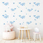 Starry Whale Wall Stickers, Blue Night Sky Nursery Decor, Star Wall Decals, Peel and Stick Boy Nursery Wall Art