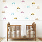 Digger Wall Stickers, Construction Nursery Decor, Tractor Train Car Wall Decals, Peel and Stick Boy Room Wall Art