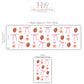 Strawberry Bow Wall Decals Nursery Peel and Stick Wall Stickers Pink Floral Baby Girl Bedroom Boho Wall Decor Removable