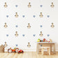 Duck Wall Stickers, Neutral Blue Nursery Decor, Duckling Heart Kids Room Wall Decals, Baby Boy Room Decor, Peel and Stick Wall Art