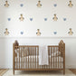 Duck Wall Stickers, Neutral Blue Nursery Decor, Duckling Heart Kids Room Wall Decals, Baby Boy Room Decor, Peel and Stick Wall Art