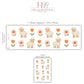 Sheep Wall Stickers, Neutral Floral Nursery Decor, Lamb Daisy Kids Room Wall Decals, Farm Baby Room Decor, Peel and Stick Wall Art