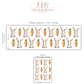 Bunny Wall Stickers, Watercolor Rabbit & Carrot Nursery Decor, Neutral Kids Room Wall Decals, Peel and Stick Baby Room Wall Art