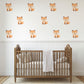 Fox Wall Stickers, Woodland Nursery Decor, Neutral Kids Room Wall Decals, Peel and Stick Baby Boy Nursery Wall Art