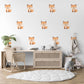 Fox Wall Stickers, Woodland Nursery Decor, Neutral Kids Room Wall Decals, Peel and Stick Baby Boy Nursery Wall Art