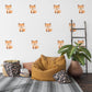 Fox Wall Stickers, Woodland Nursery Decor, Neutral Kids Room Wall Decals, Peel and Stick Baby Boy Nursery Wall Art