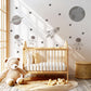 Astronaut Wall Stickers, Neutral Space Nursery Decor, Rocket & Planet Wall Decals, Peel and Stick Boy Nursery Wall Art