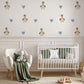 Duck Wall Stickers, Neutral Blue Nursery Decor, Duckling Heart Kids Room Wall Decals, Baby Boy Room Decor, Peel and Stick Wall Art