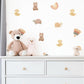 Animal Wall Stickers, Woodland Nursery Decor, Bear Duck Turtle Kids Room Wall Decals, Neutral Baby Room Decor, Peel and Stick Wall Art