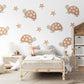 Turtle Wall Stickers, Boho Neutral Nursery Decor, Tortoise Star Kids Room Wall Decals, Animal Baby Room Decor, Peel and Stick Wall Art