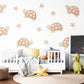 Turtle Wall Stickers, Boho Neutral Nursery Decor, Tortoise Star Kids Room Wall Decals, Animal Baby Room Decor, Peel and Stick Wall Art