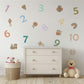Number Wall Stickers, Kids Playroom Decor, 1-10 Educational Numbers Wall Decals, Nursery Toddler Room Learning Peel and Stick Wall Art