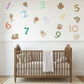 Number Wall Stickers, Kids Playroom Decor, 1-10 Educational Numbers Wall Decals, Nursery Toddler Room Learning Peel and Stick Wall Art