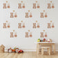 Teddy Bear & Bunny Wall Stickers, Neutral Nursery Decor, Rabbit Heart Wall Decals, Kids Room Baby Nursery Peel and Stick Wall Art