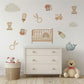 Baby Nursery Wall Stickers, Neutral Nursery Decor, Giraffe Whale Cloud Wall Decals, Kids Room Baby Boy Girl Peel and Stick Wall Art