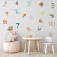 Number Wall Stickers, Kids Playroom Decor, 1-10 Educational Numbers Wall Decals, Nursery Toddler Room Learning Peel and Stick Wall Art