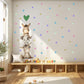 Farm Animal Wall Stickers, Baby Animal Nursery Decor, Donkey Goat Polka Dot Wall Decals, Neutral Kids Room Playroom Peel and Stick Art