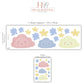Cloud Wall Stickers, Star Nursery Decor, Pastel Cloud Star Wall Decals, Kids Room Baby Boy Girl Nursery Peel and Stick Wall Art