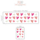 Heart Wall Stickers, Girls Nursery Decor, Pink Heart Wall Decals, Baby Girl Kids Bedroom Playroom Peel and Stick Wall Art