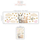 Bunny Wall Stickers, Bunny Nursery Decor, Neutral Bunny Family Star Cloud Wall Decals, Kids Room Baby Nursery Peel and Stick Art