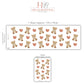 Teddy Bear Wall Stickers, Teddy Bear Nursery Decor, Boho Heart Wall Decals, Neutral Kids Room Baby Nursery Peel and Stick Wall Art
